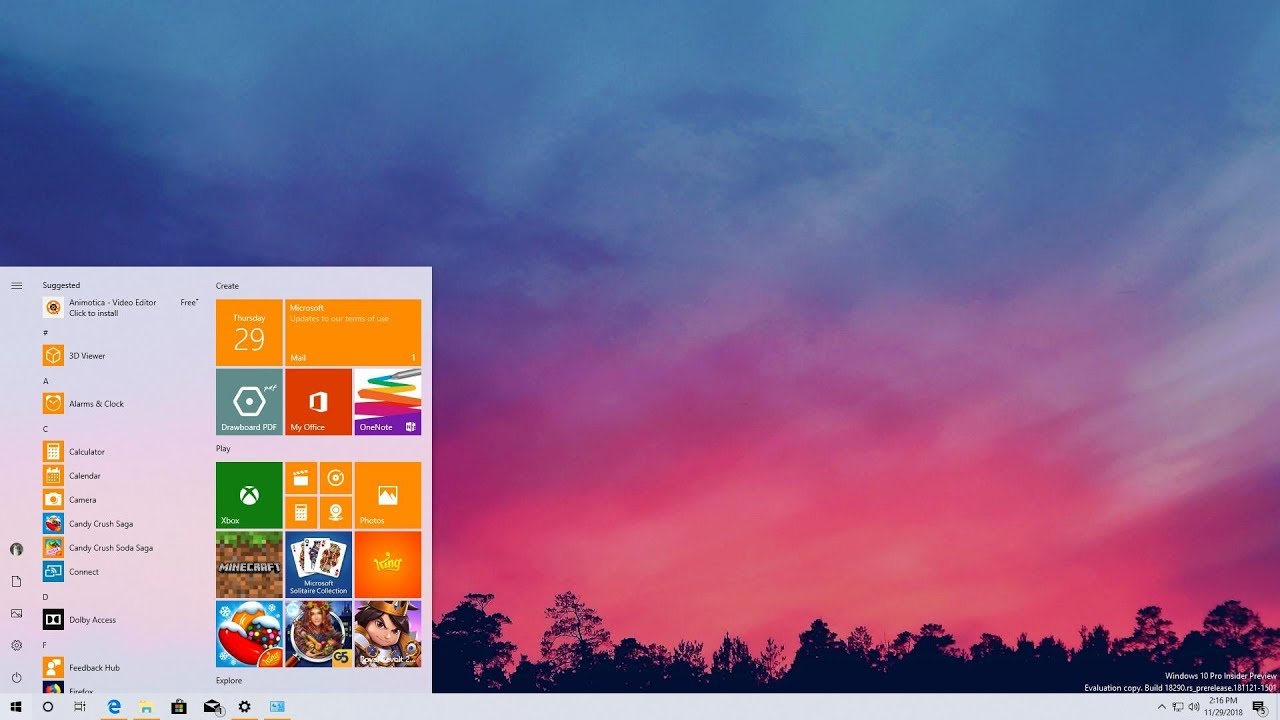 Windows 10 19H1 и 19H2