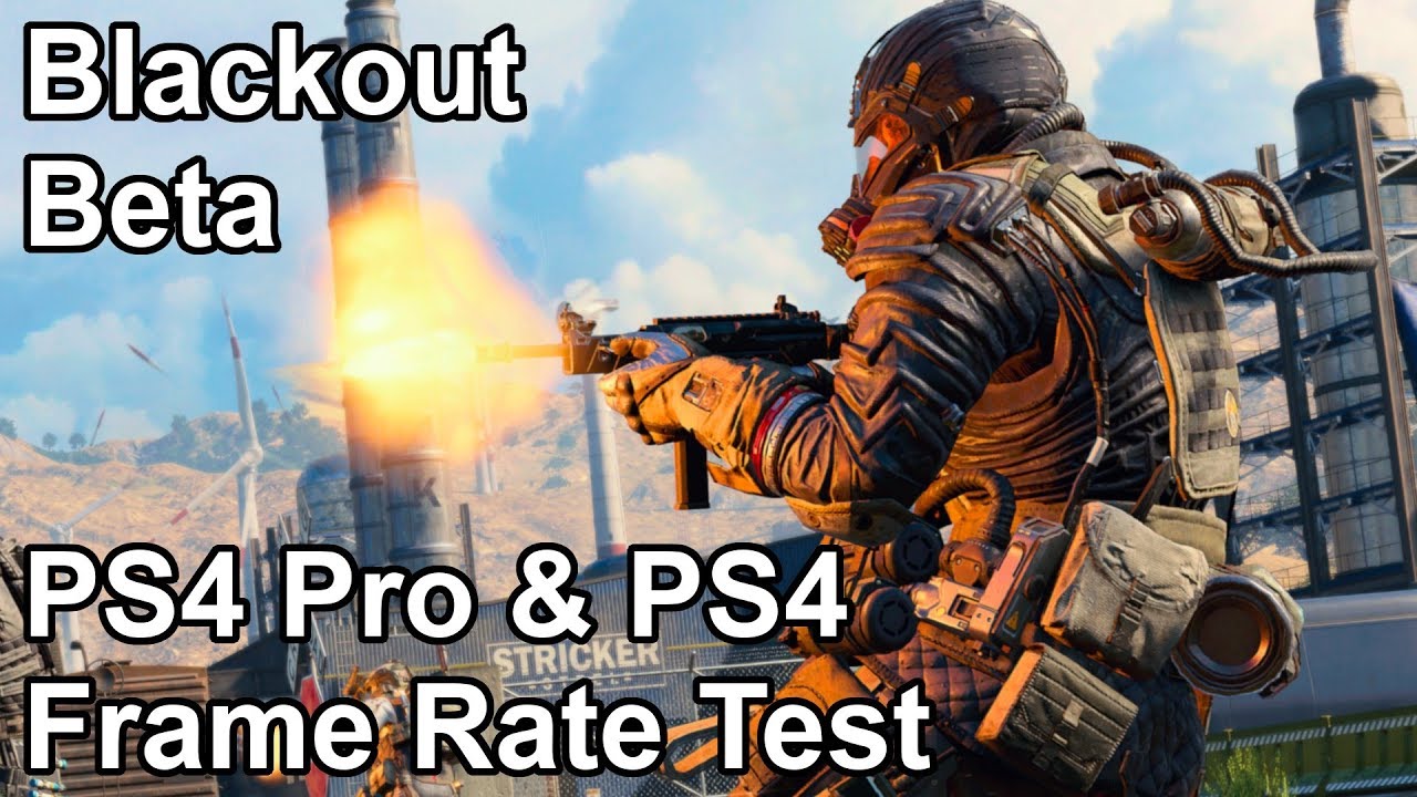 Call of Duty Black Ops 4 Blackout PS4 and PS4 Pro Frame Rate Test (Beta)