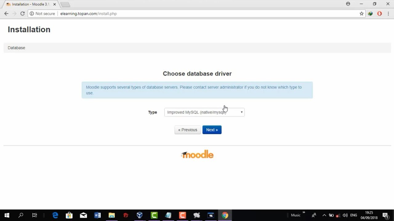 Installation Moodle in debian 8