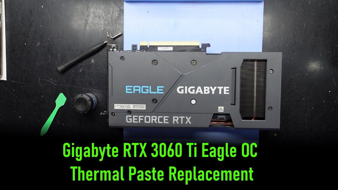 Замена термопасты Gigabyte RTX 3060 Ti Eagle OC
