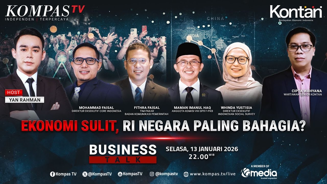 LIVE - Ekonomi Sulit, RI Negara Paling Bahagia? | BUSINESS TALK