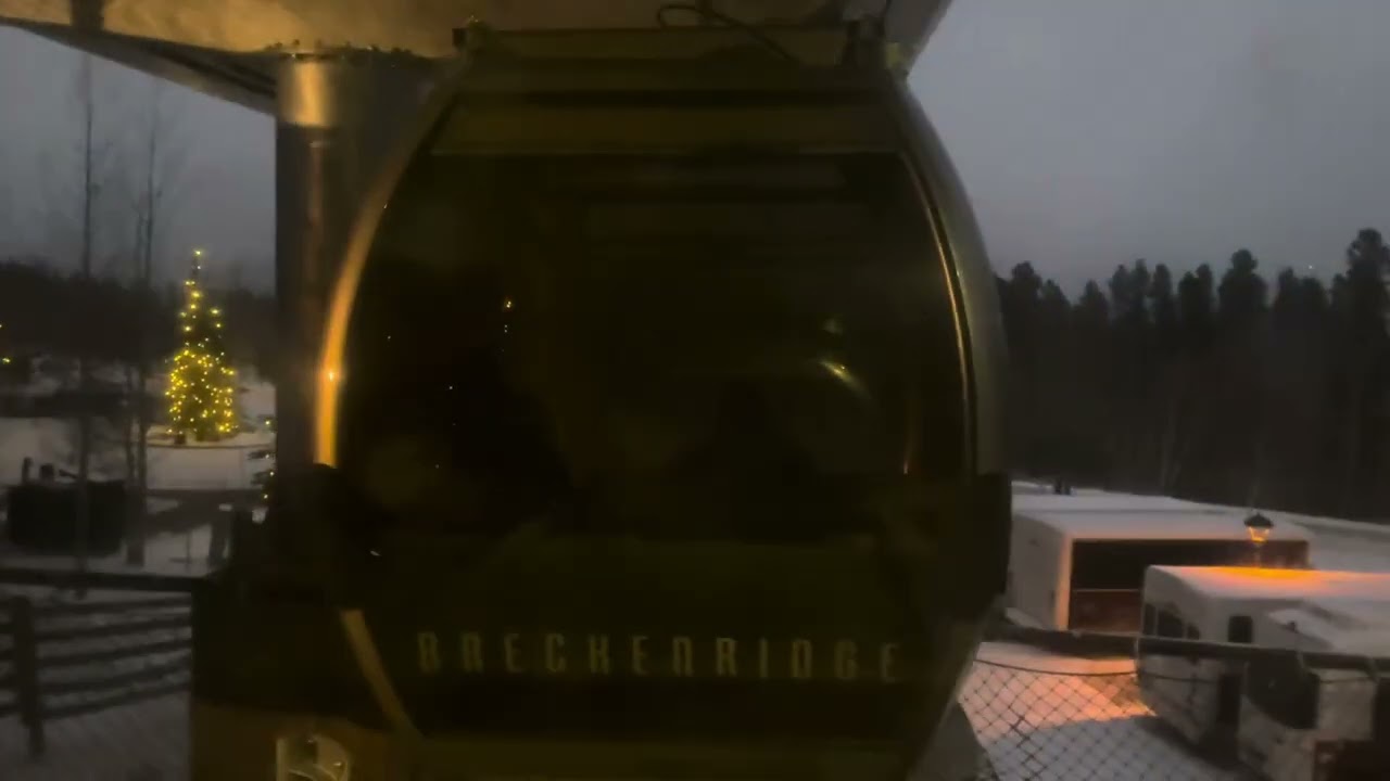 Breckenride góndola de noche