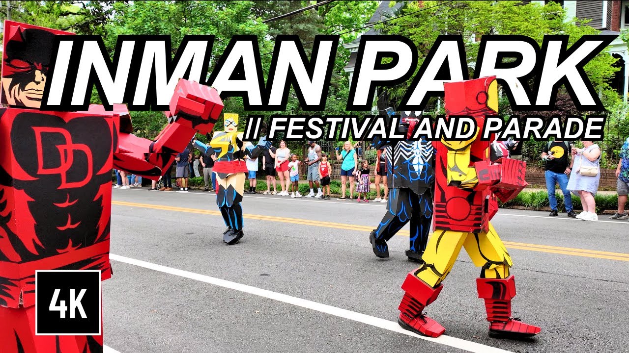 Inman Park Festival 2025 Full Parade | Atlanta 4K Walking Tour