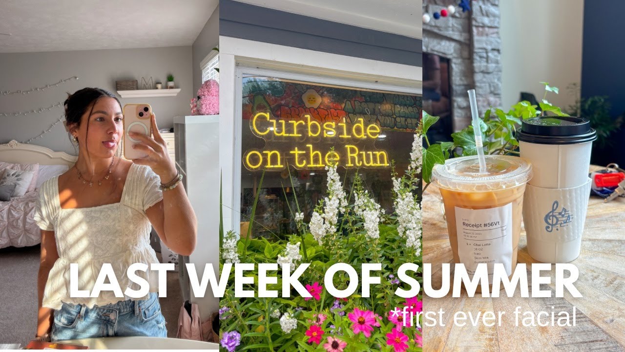 last week of summer | facials, shopping, nails