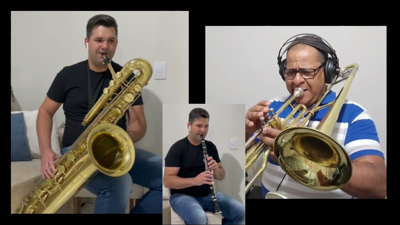 Hino 309 - Tocando com @VildomarMiquilinoTrombone Sax Baixo, Clarinete e Trombone