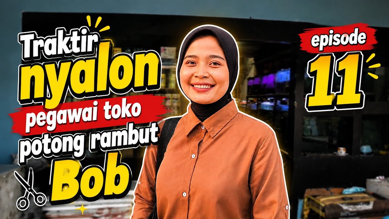 HIJABERS CANTIK MAU POTONG RAMBUT PENDEK DI SALON SEPULANG KERJA - DITRAKTIR SALON@HOME Episode 11