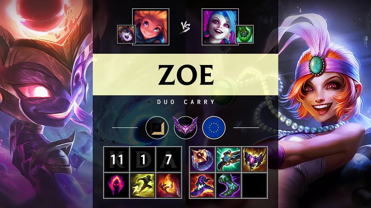Zoe Carry vs Jinx - EUW Master Patch 25.10