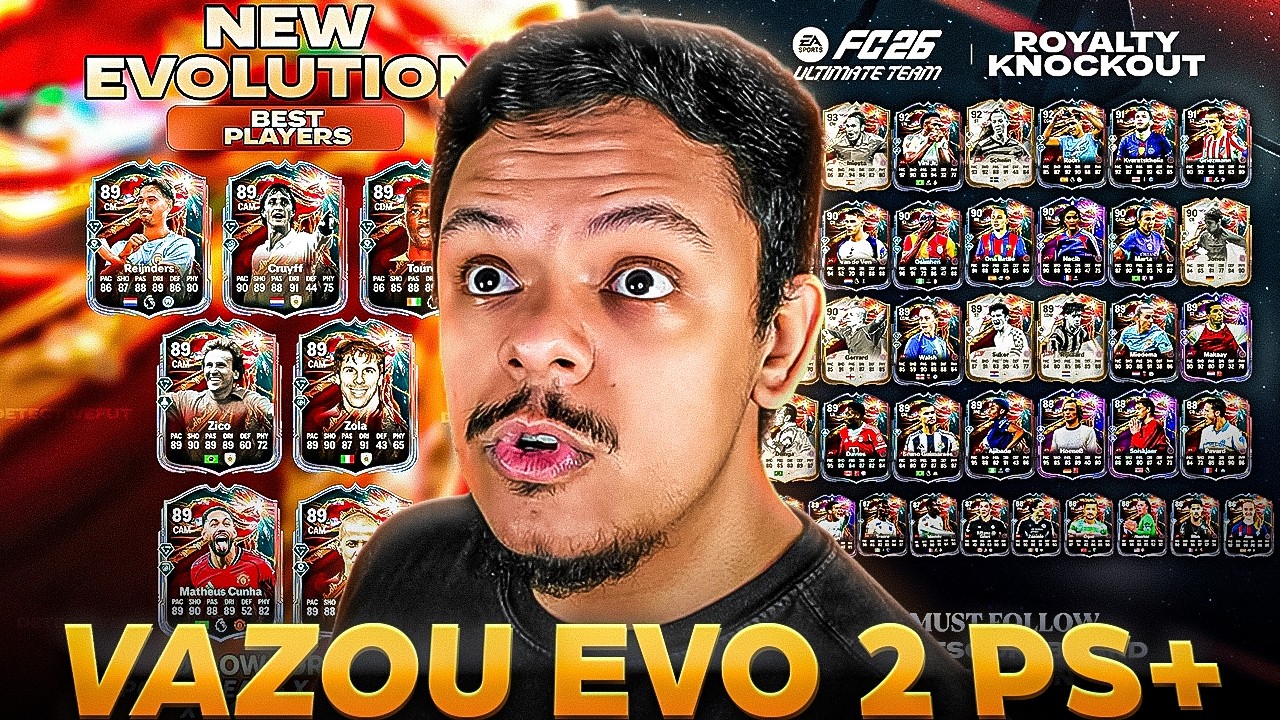 FC 26 l 🔥 VAZOU EVO 2 PS+ HOJE e TIME OFICIAL KNOCKOUT ROYALTY l DantheBNN l