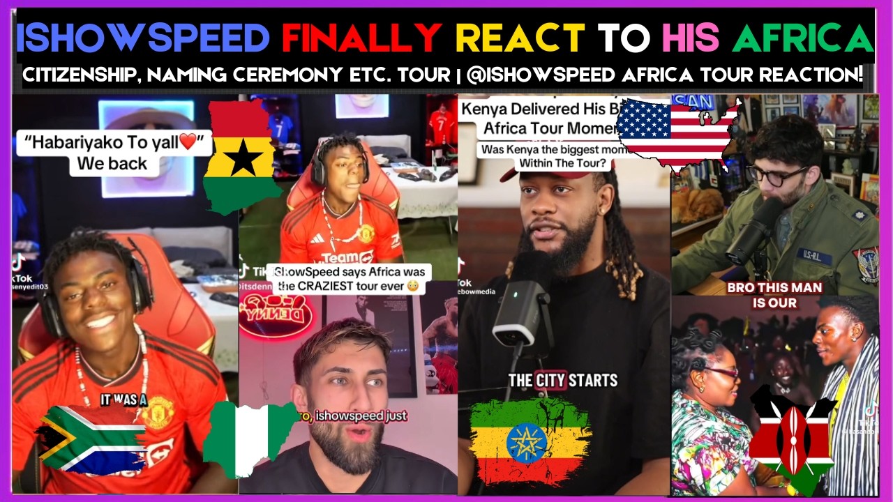 🇬🇭🇺🇸 ISHOWSPEED FINALLY REACT TO HIS AFRICAN TOUR | @ISHOWSPEED AFRICA TOUR REACTION | Kamma Dyn