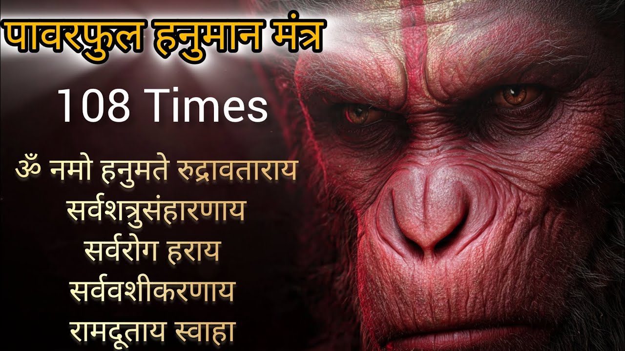 108 Times Hanuman Mantra | Instant Power, Luck & Protection | हनुमान बीज मंत्र