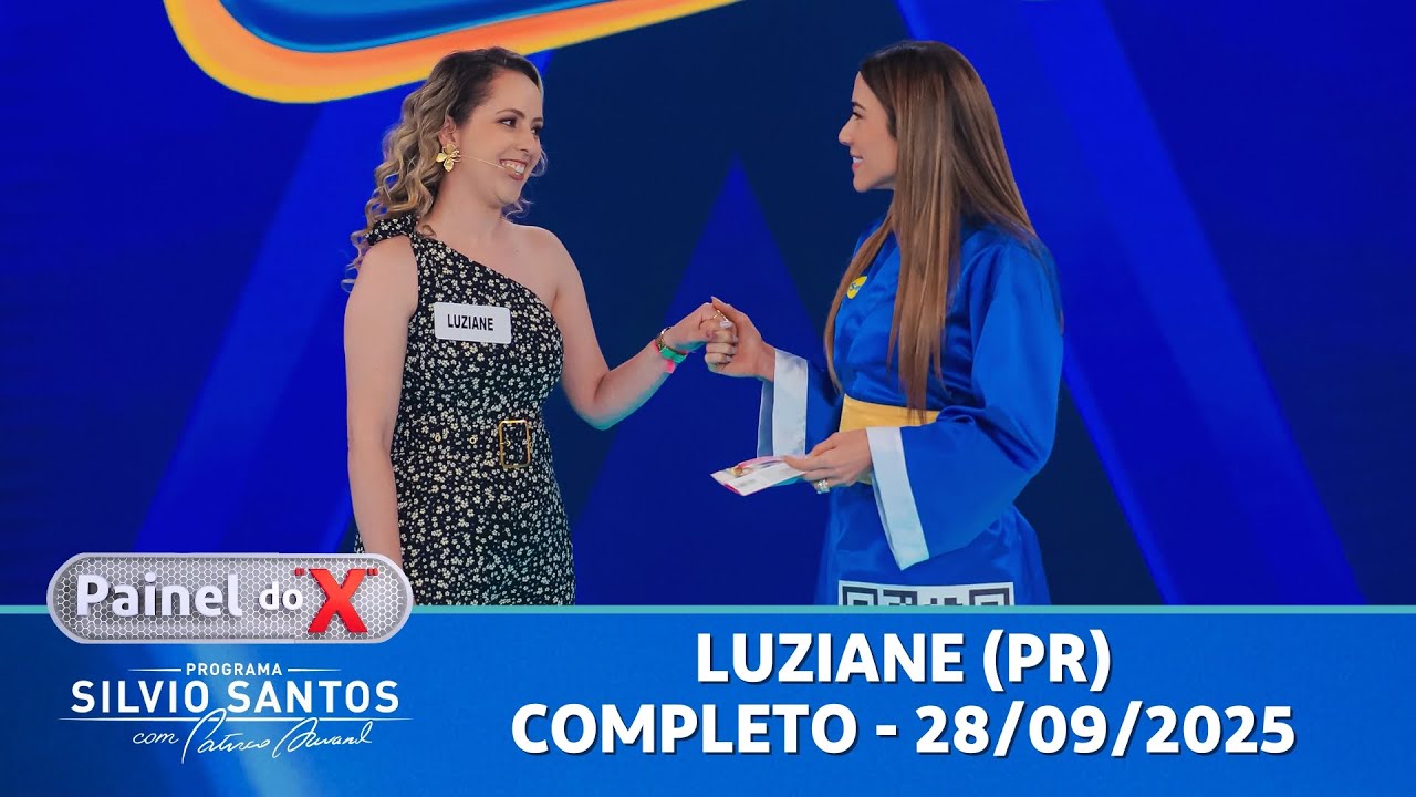 Painel do X - A Luziane (PR) vai disputar uma casa no palco! | Programa Silvio Santos (28/09/2025)