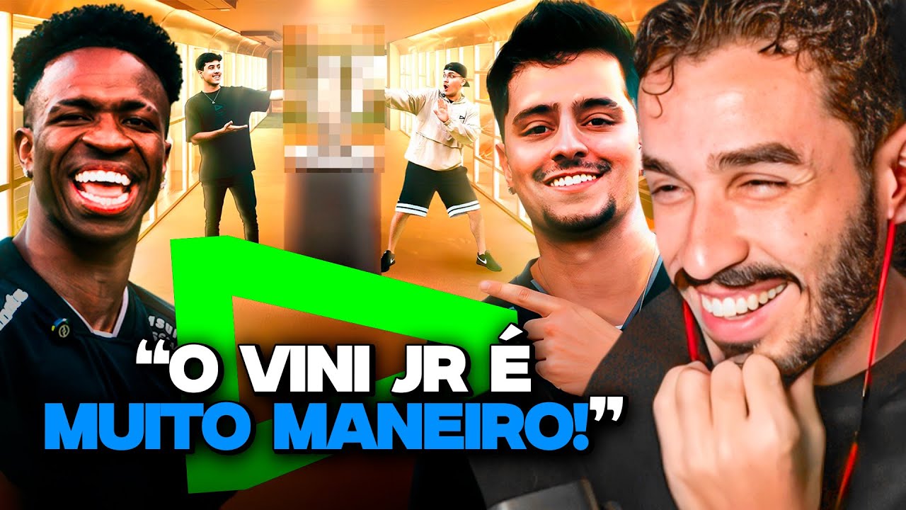INVADIMOS A CASA DO VINI JR! | REACT LOUD SPORT CLUB