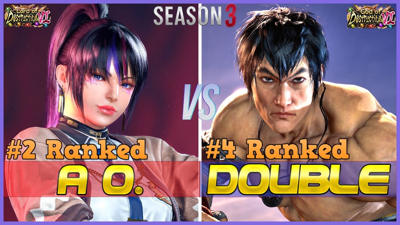T8 S3 ▰ AO (#2 Ranked Kunimitsu) Vs DOUBLE (#4 Rankd Law) ▰ Tekken 8 DLC: Kunimitsu day 5