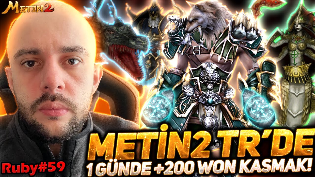 METİN2 TR'DE 24 SAATTE +200 WON PARA KASMAK !! METİN2 TR RUBY BÖLÜM 59