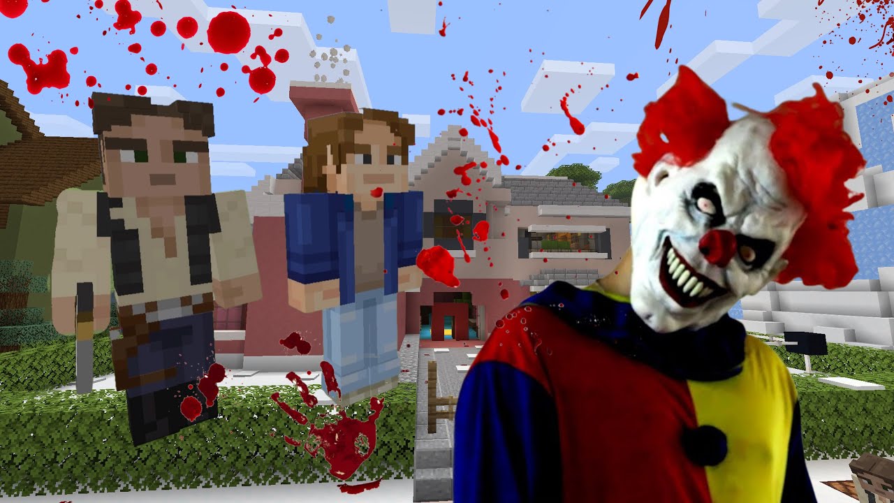 فلم ماين كرافت المهرج 🤡 ..