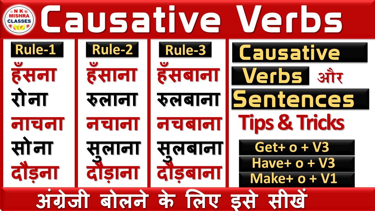 Causative Verbs सीखने का सबसे आसान तरीका | Causative Verbs In English Grammar | N K Mishra Classes