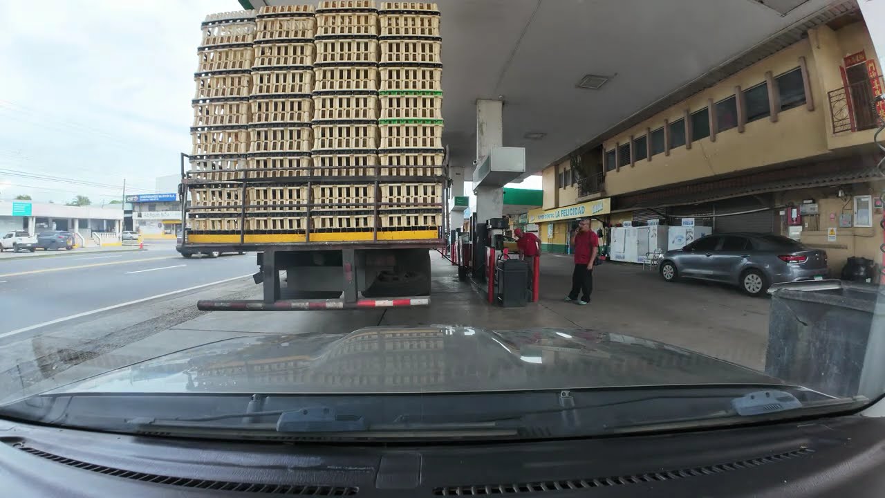 Driving in Panamá, from Panama City to Chame. Timelapse, Chill music