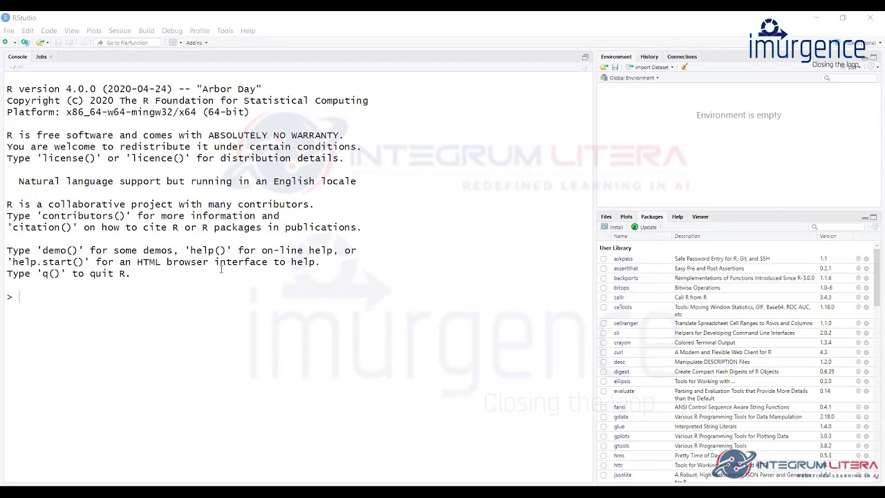 R Programming Day 1 Session - by i2 - A collaboration of Imurgence & Integrum Litera