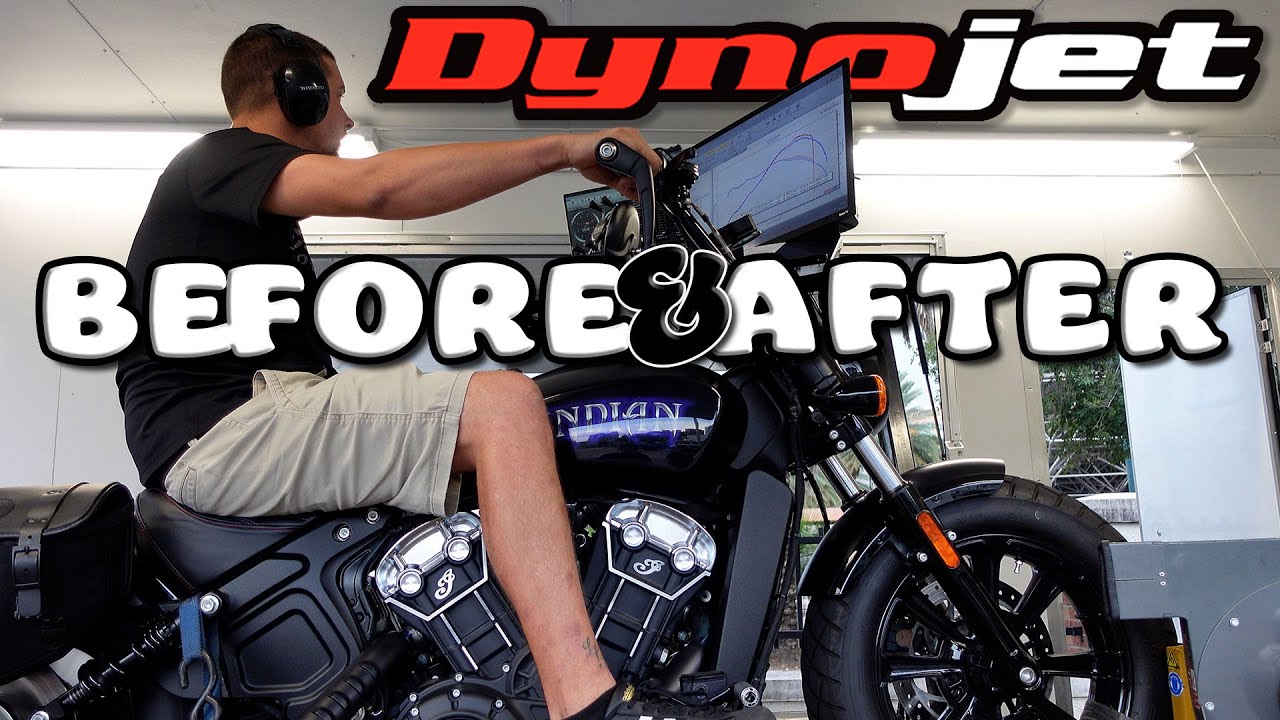 Эпизод 5 — Custom Scout Bobber — Dynojet Remote Tune с B4 и After Comps + хронометрированные заез...