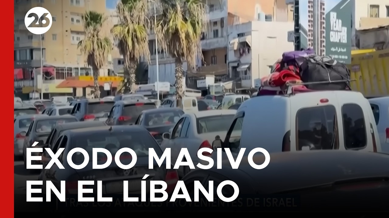 🇱🇧 MILES DE PERSONAS SE VAN DEL LÍBANO | Israel lanza una campaña de ofensiva contra el sur del país