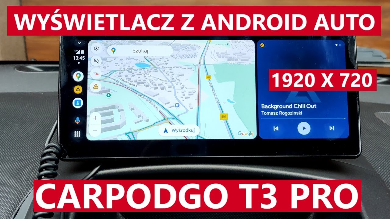CarpodGo T3 Pro -  CarPlay / Android Auto 60fps - idealny wyświetlacz do starszych samochod&oacute;w