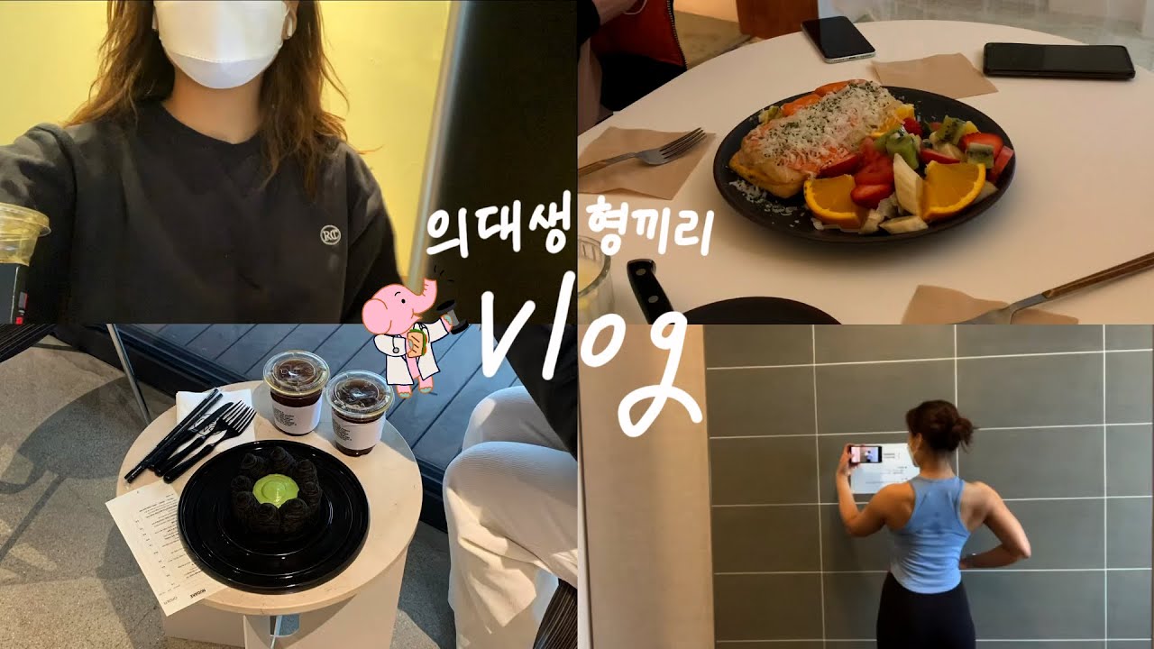 (eng) 의대생 형끼리 브이로그 | 본과 2학년이 비대면강의를 하면 생기는 일 😅 | 부제: 샌드형 🥪 | med school vlog
