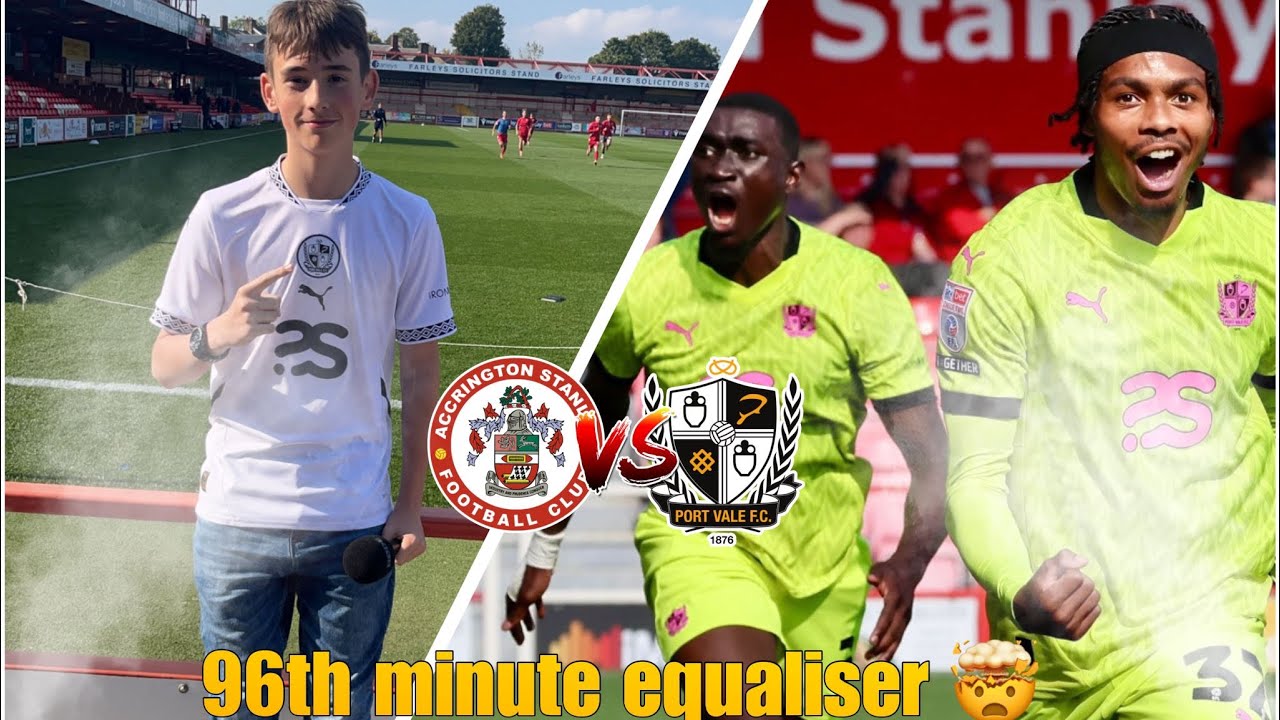 LAST MINUTE LIMBS IN THE AWAY END | PORT VALE SNATCH A POINT IN THE 96th MINUTE TO MAKE IT 2-2 | AB7