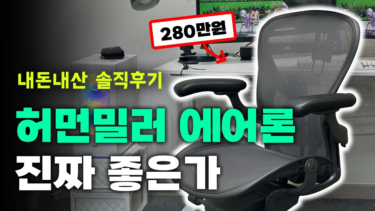 허먼밀러 뉴에어론 3달 실사용 솔직 리뷰 ㅣ장단점 및 구매 시 주의사항 ㅣ허먼밀러 의자 진짜 좋을까?