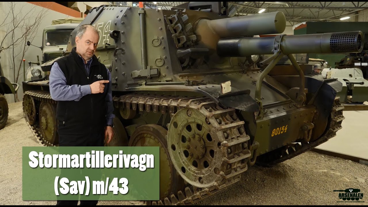 Stormartillerivagn (Sav) m/43 | Arsenalen, Swedish tankmuseum.