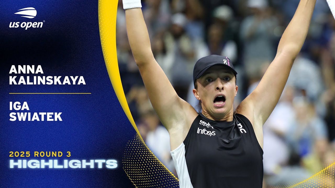Anna Kalinskaya vs. Iga Swiatek Highlights | 2025 US Open Round 3