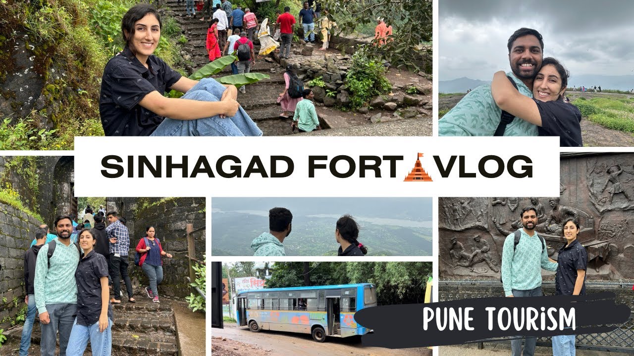 Foreigner exploring Sinhagad Fort🛕(सिंहगड किल्ला )| Pune | Maharashtra, India | Bitwanindia | 2024