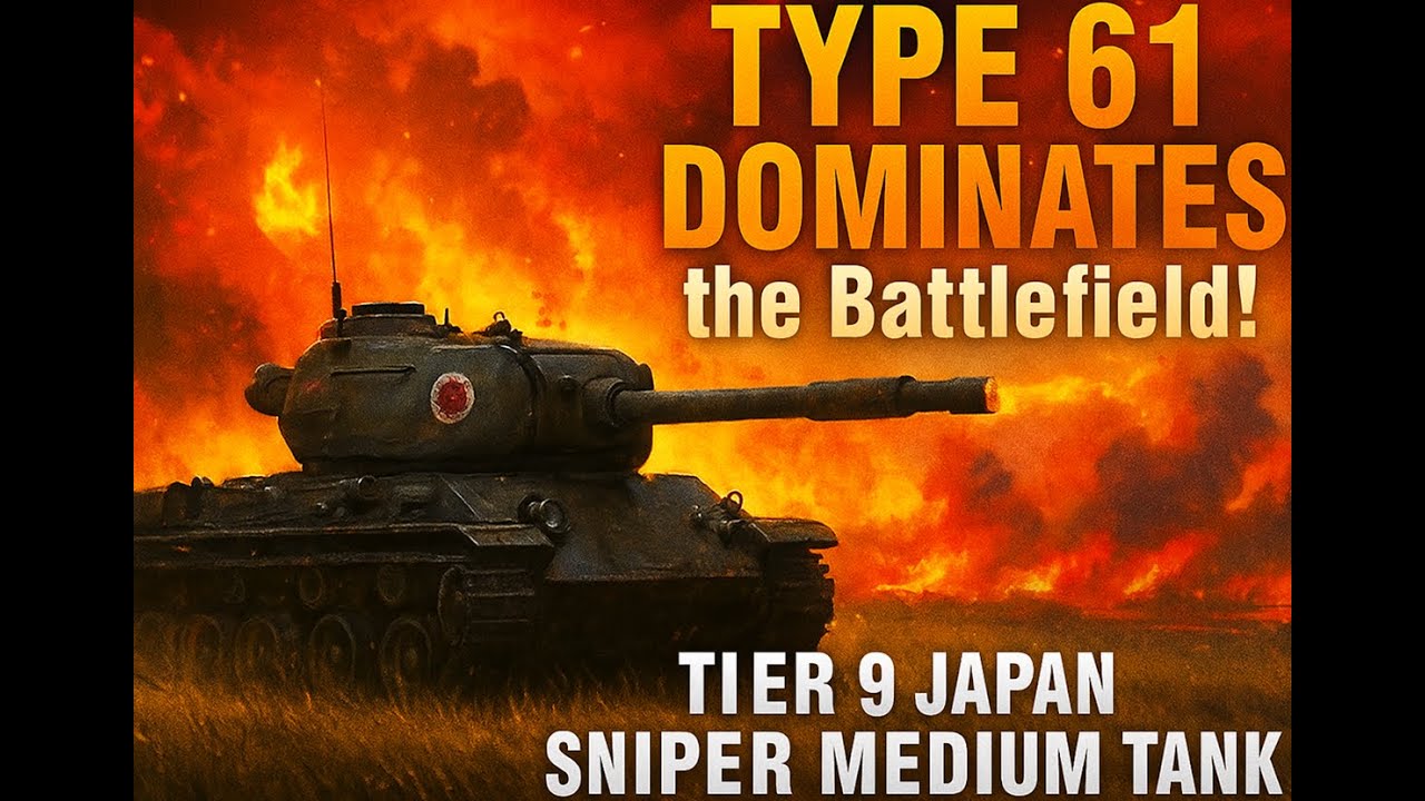 Type 61 in Action! | Tier 9 Japanese Sniper Medium Tank | World of Tanks