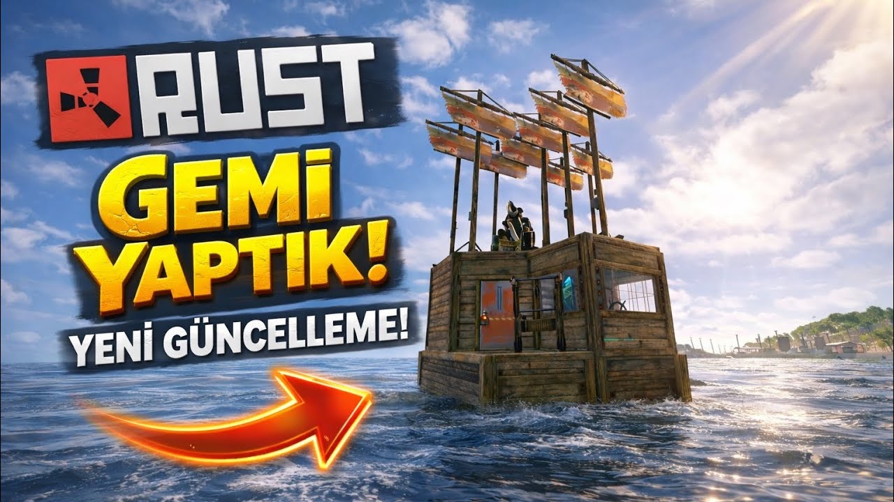 RUST YENİ GÜNCELLEME ARTIK GEMİ YAPILIYOR! İlk Kez Denedik | Rust Türkçe