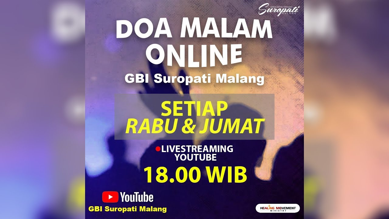 Doa Malam Online GBI Suropati Malang - 29 Mei 2020