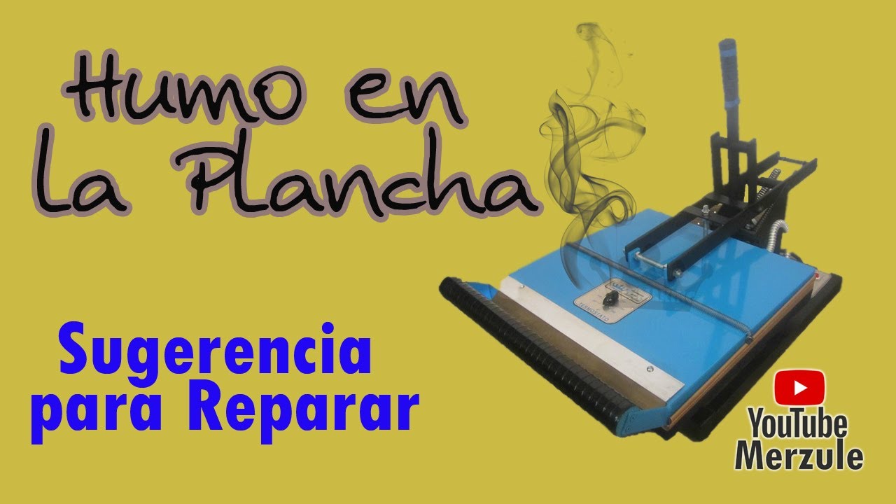 Plancha saca humo y no calienta | plancha serigrafía