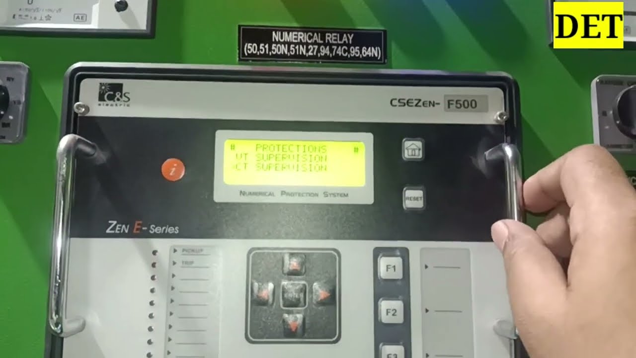 CSEZex- F500 Relay OVERCURRENT EARTH FAULT Settings #derivedearthfault #overcurrent #programming