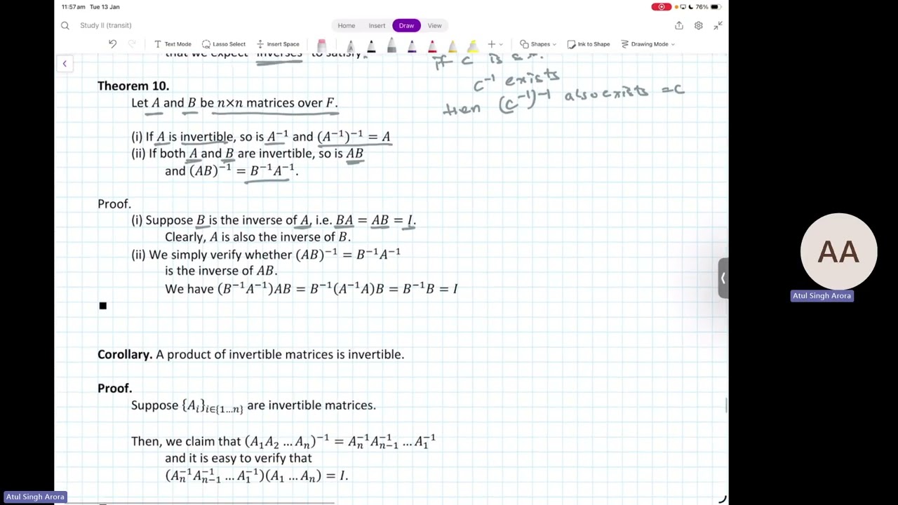 Linear Algebra | Lecture 4