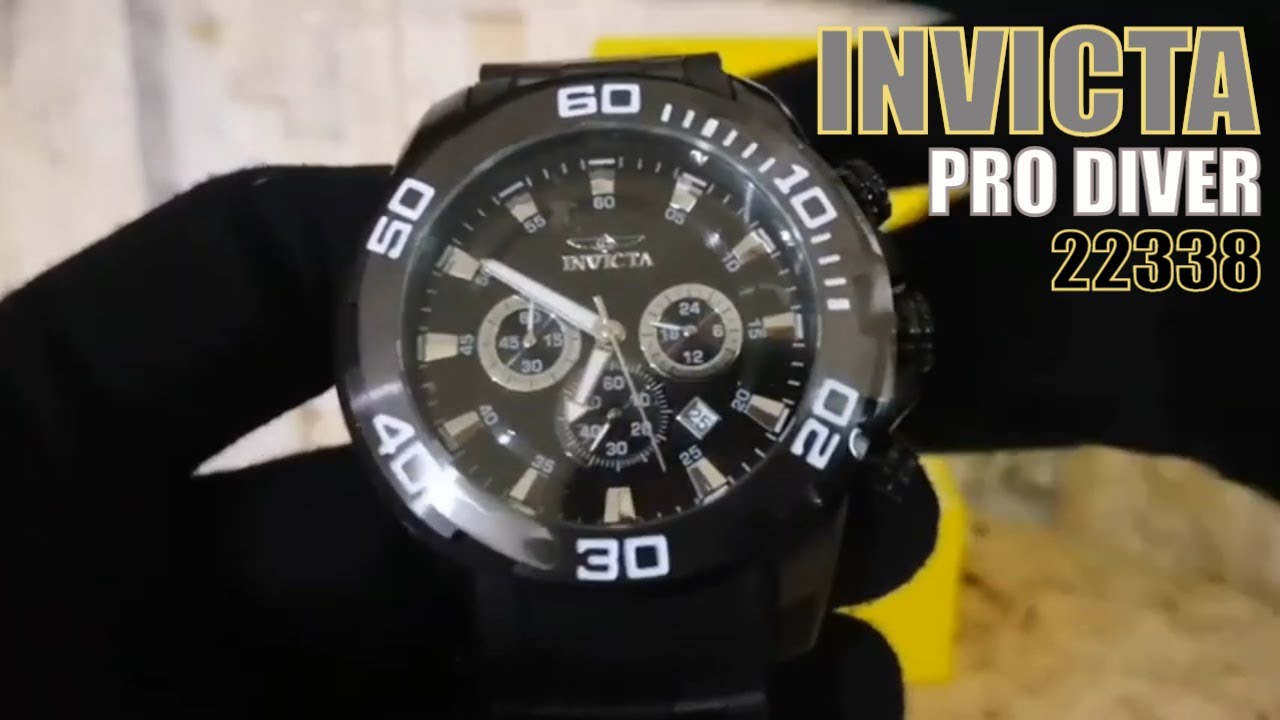 Reloj Invicta Pro Diver Modelo 22338 Color Negro Para Hombre