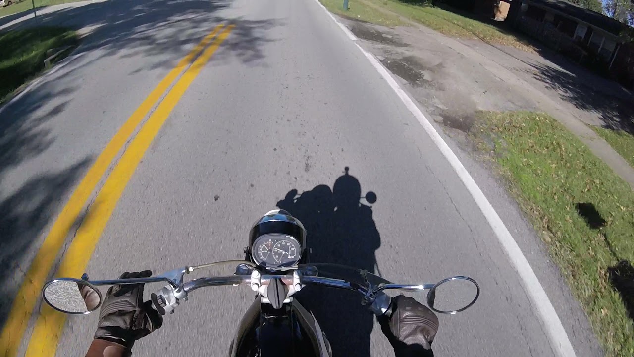1967 Honda CB450 Black Bomber Riding Video