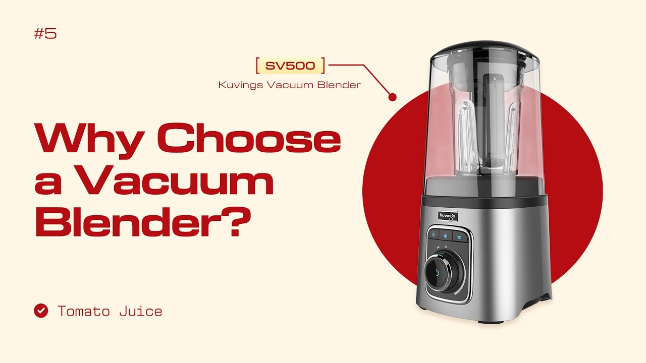 #3 Kuvings SV500 Vacuum Blender vs Normal Blender | Tomato Juice Comparison 🍅🤜🤛