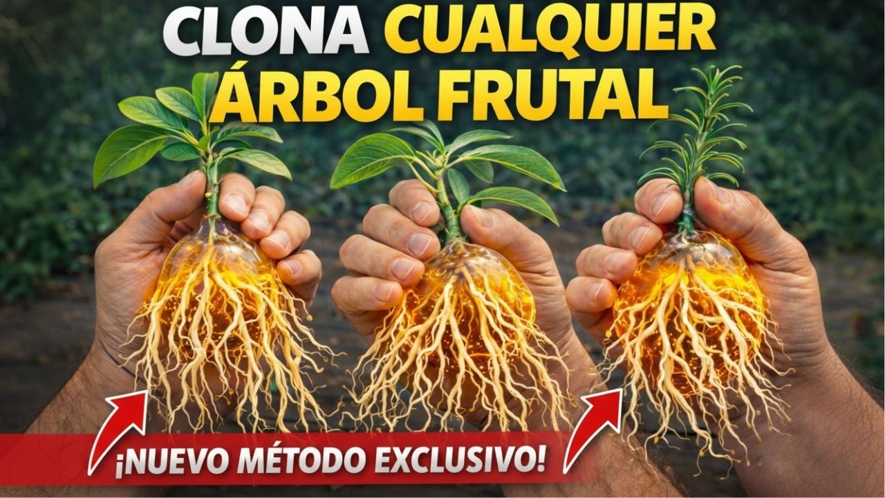 CLONA CUALQUIER ÁRBOL FRUTAL EN CASA | Nuevo Método con Gel de Sauce (Paso a Paso)