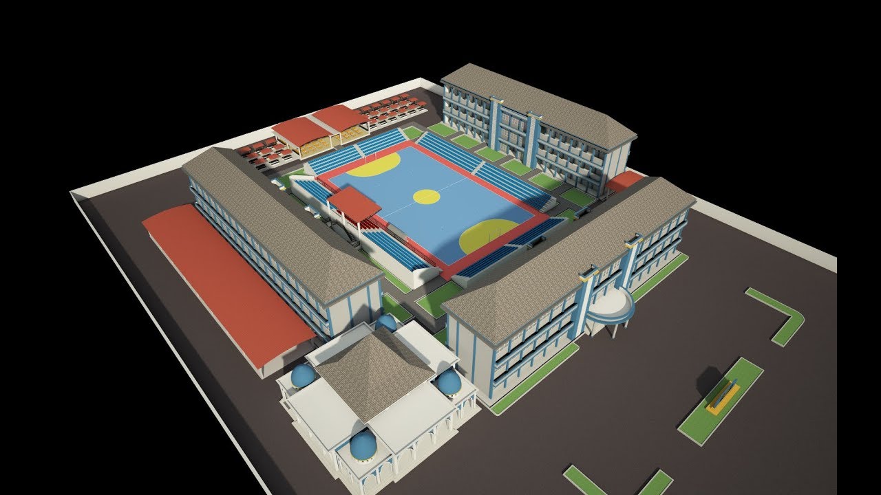 Desain Site Plan Sekolah