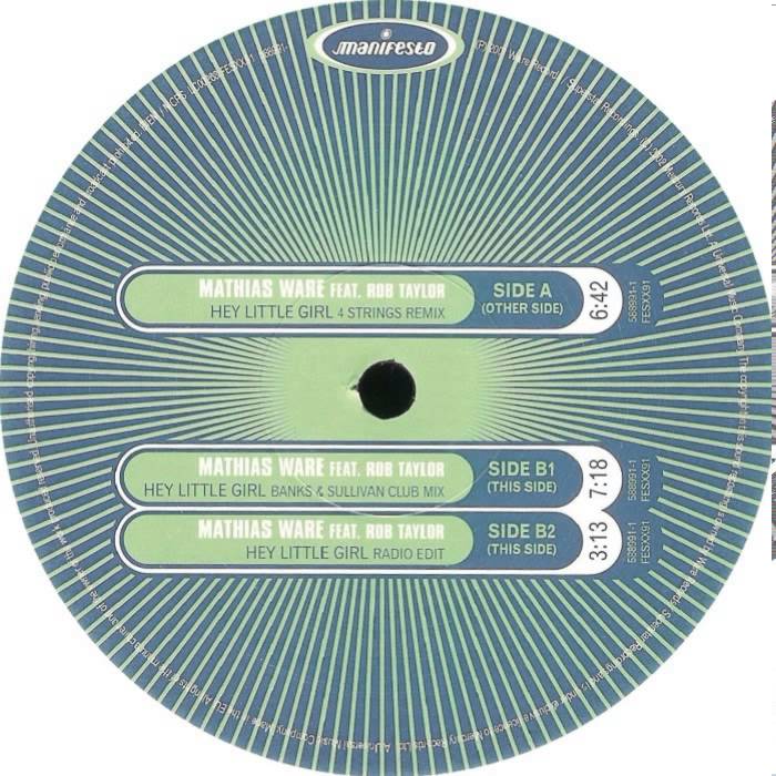 Mathias Ware Featuring Rob Taylor - Hey Little Girl (Banks And Sullivan Club Mix)