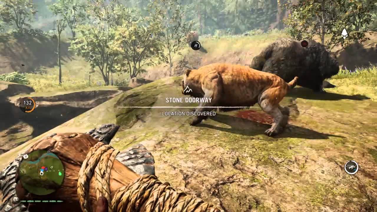 Far Cry Primal 5 minutes of Flame Fang Saber Tooth gameplay