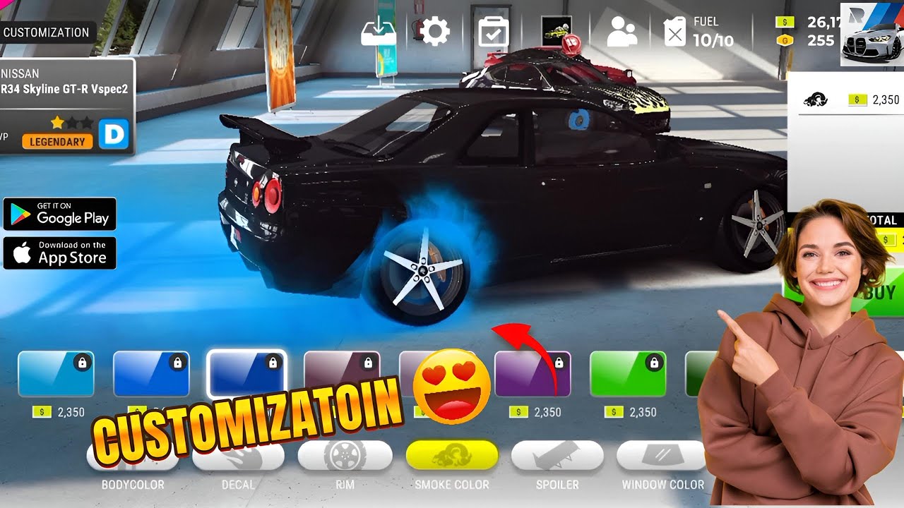 R34 Skyline GT-R Customization & Gameplay| Race Max Pro 