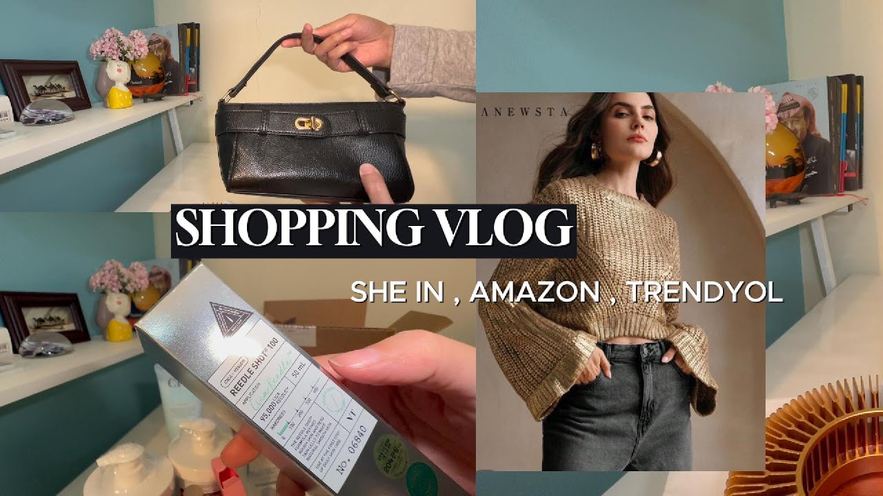 فلوق مشترياتي من شي ان وترنديول وامازون و ايهيرب .. shopping vlog iherb , amazon , she in , trendyol