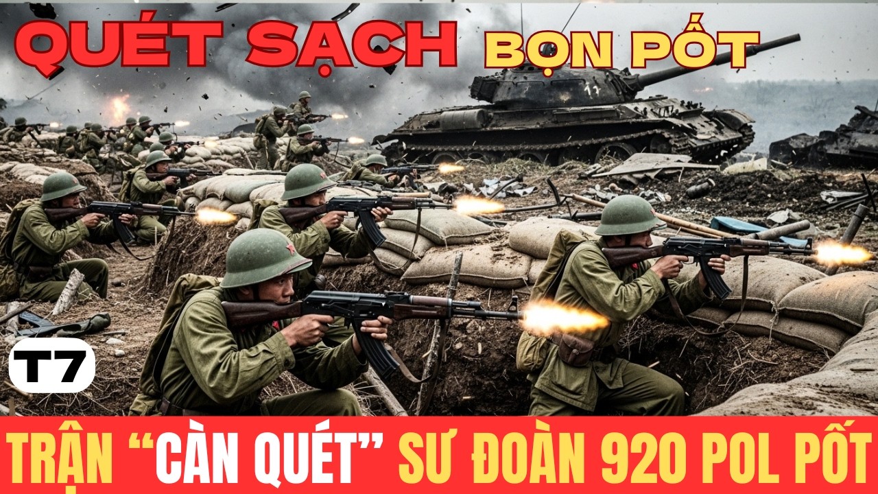 TRẬN CÀN QUÉT Sư Đoàn 920 Pol Pot Ác Liệt Bên Sông Tê Chiến Trường K