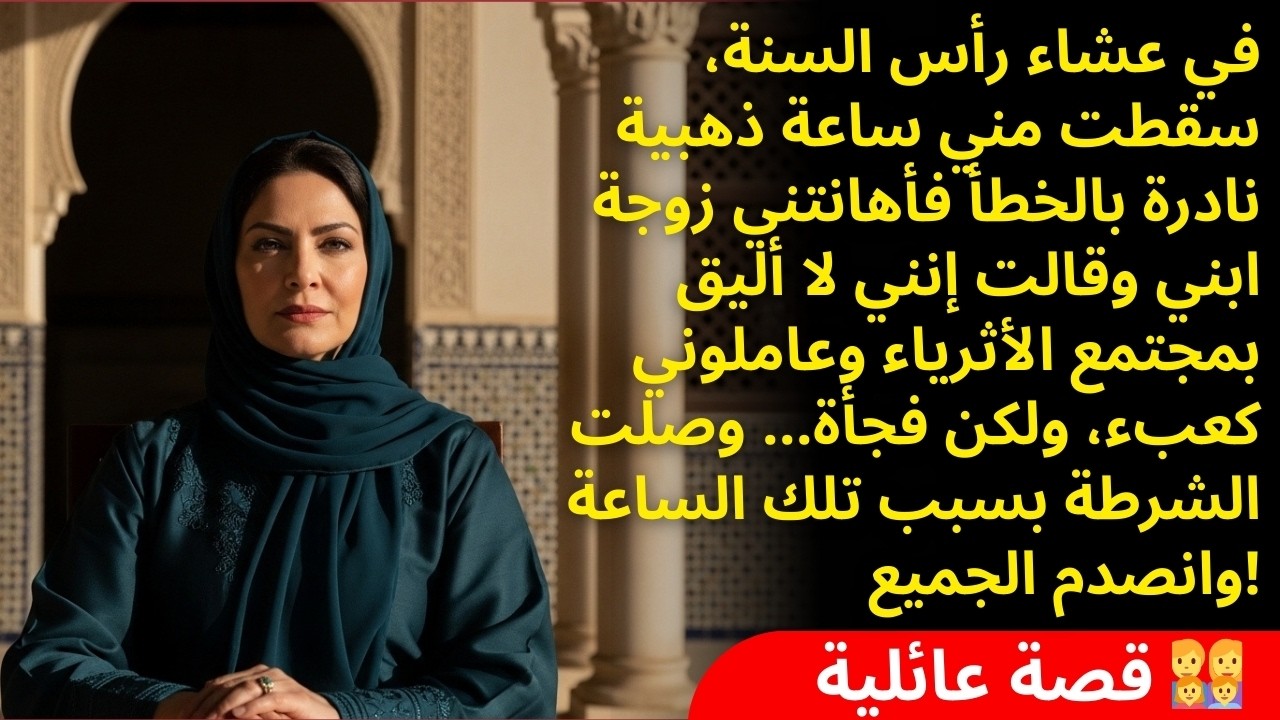 وجدتُ ساعة بـ 50 ألف دولار.. زوجة ابني أهانتني وظنت أنها انتصرت لكن النهاية كانت فضيحة كبرى لها!