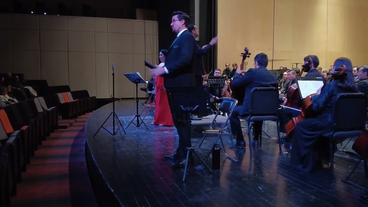 Tempus et iocundum, Carmina Burana, C. Orff. Solo soprano, barítono, coro de niños y coro.