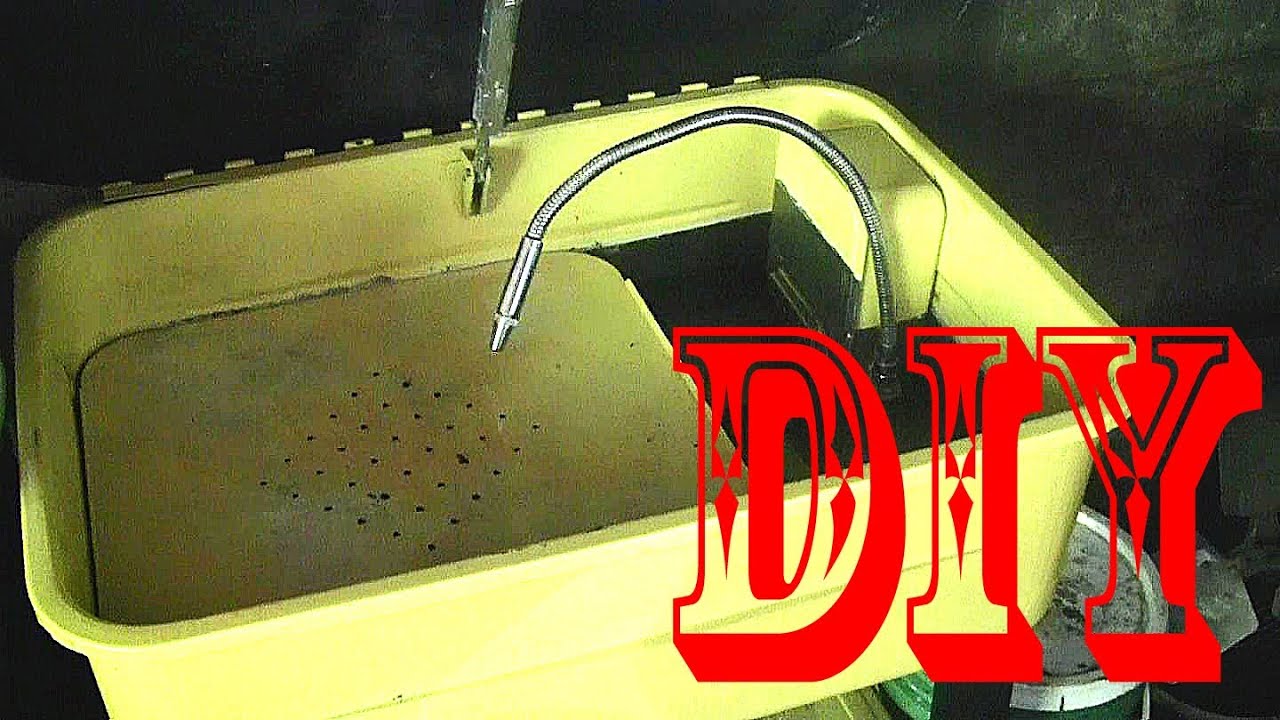 DIY garage - 20 gallon parts washer cleaning fluid test